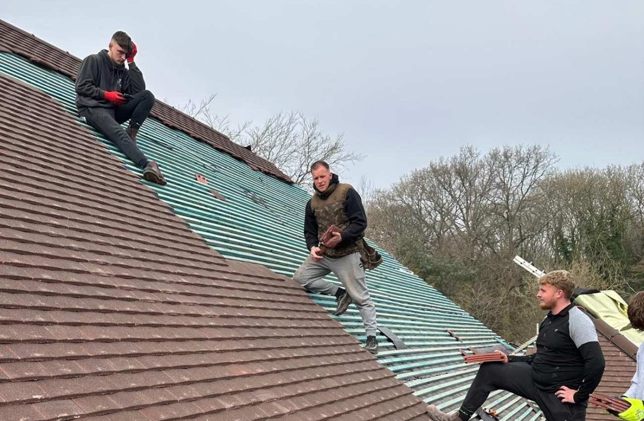 laying new roof