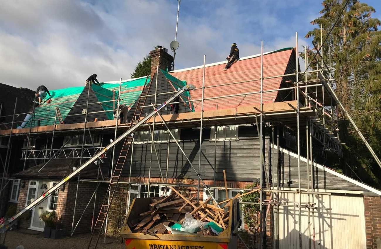 reroof job